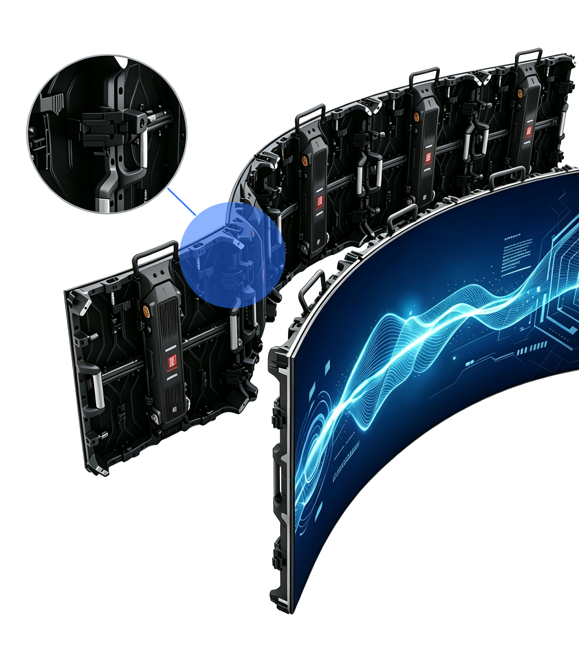 Precision Curved Display & High-Accuracy Arc-Lock System