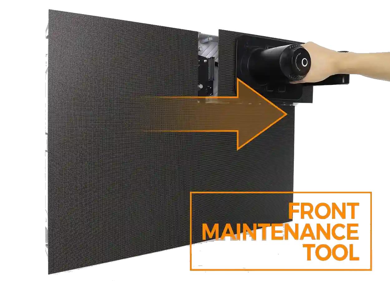 Space-Saving Front Maintenance LED Screen